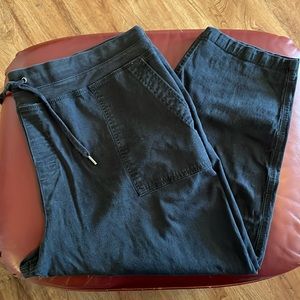 Terra & Sky, Plus Size, Black Utility Pants.